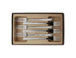 Conjunto de 6 Garfos Decor Natura em Aço Inoxidável ROGER ORFÈVRE