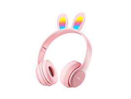 Auscultadores Over Ear JL-EIGHT Bluetooth Rosa
