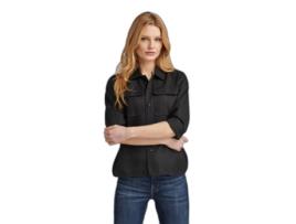 Camisa de Mulher G-STAR Comprida Officer Preto (L)