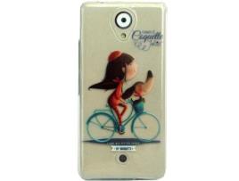 Capa Wiko U Feel Lite COQUETTE Bici Transparente