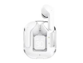 Auriculares Bluetooth True Wireless AGTRUM Gx1 In Ear Microfone Branco