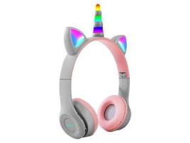 Auscultadores Over Ear JL-EIGHT Bluetooth Cinzento