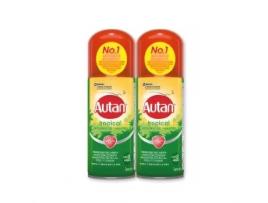 Autan Aerosol Seco Repelente Multi Insecto Mosquitos Tropicales Chikunguña Virus Del Nilo Y Tigre 2 X 100 Ml