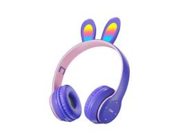 Auscultadores Over Ear JL-EIGHT Bluetooth Roxo