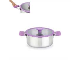 Pote BRA Colorsteel Lilás 18Cm Tampa Crist BRA