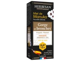 HERBESAN Solução bebível de mel de Manuka para gengivas e brônquios Iaa 15 100 ml