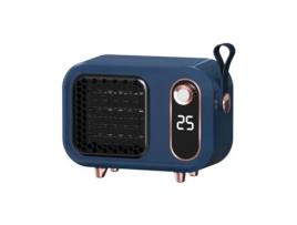 Aquecedor Elétrico TRUMSHOP para uso Doméstico Portátil Azul