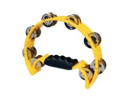 Hayman Half Moon Tambourine No Drum Head Plastic Yellow