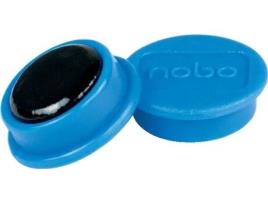 Pack 10 Ímanes NOBO 13 mm (Azul)