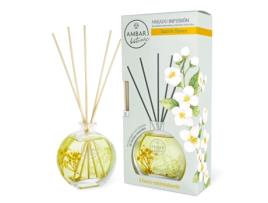 Mikado Infusão de Jasmim Branco Ambar Botanic 75Ml Aromoterapia AMBAR PERFUMS