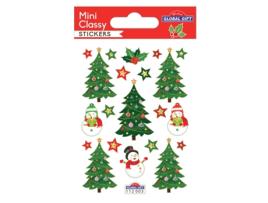 Adesivos de Natal - Árvores e bonecos de neve Global Gift