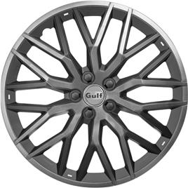 4 tampões cinza/preto gulf gt40 14 polegadas