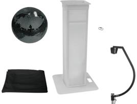Conjunto de Bola de Espelhos EUROLITE 50 cm Preto With Stage Stand Variable + Cover Preto