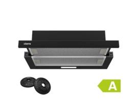 Exaustor Telescópico CIARRA 60cm 370 m3/h 3 Velocidades Recirculação Preto Inox CD6906DB