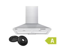 Exaustor CIARRA 60cm 370m3/h Recirculação Prata 201SS60