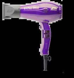 Secador de Cabelo ECELEN Parlux3800 Roxo Profissional com Íon Cerâmica Secador de Cabelo Ecológico 1600 W 3 Níveis de Temperatura