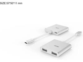 Hub Mitsai Usb-C 3Em1 Usbc+2 Usb3.0