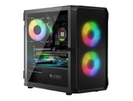 Caixa Semitorre Atx LOGIC Portos Argb Preto