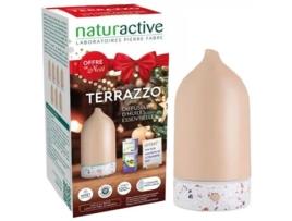 NATURACTIVE Terrazzo Difusor de Óleos Essenciais 1 Óleo Essencial de Limão Ecológico 10 ml Grátis