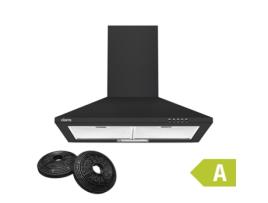 Exaustor CIARRA 60cm 370m3/h 3 Velocidades Recirculação Preto 201BK60