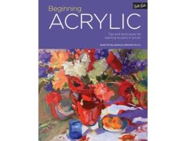 Livro portfolio: beginning acrylic de susette billedeaux gertsch (inglês)