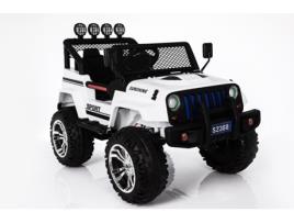 Carro Elétrico para Crianças Jipe ??Monster Kijana Branco 0-6 Anos 12V