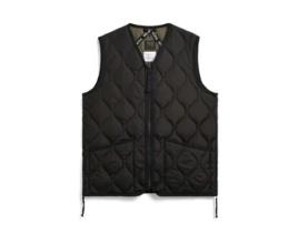 Casaco Militar Sem Mangas com Decote em V e Fecho de Correr TAION