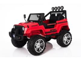Carro Elétrico para Crianças Monstro Jipe ??Vermelho 3-6 Anos 12V