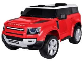 Carro Elétrico para Crianças Landrover Defender Vermelhas 0-6 Anos 12V