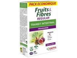 Frutas e Fibras Regulares 45 Comprimidos ORTIS