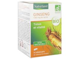 Ginseng Orgânico 75 Végécaps NATURLAND