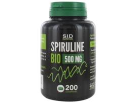 Spirulina Orgânica 500 Mg 200 Comprimidos S.I.D NUTRITION