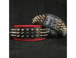 Coleira The Danger Preto e Branco BESTIA CUSTOM DOG GEAR M