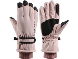 Luvas de Snowboard de Esqui de Inverno: de Neve Luvas Térmicas À Prova D'Água À Prova de Vento para Mulheres Homens Esqui WAX