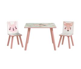 Mesa e cadeiras para crianças zonekiz 312-102v00gn 60x60