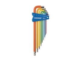 Conjunto de chave Allen colorida (3297470) GEDORE H 42 Ckel 9