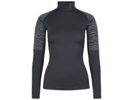 Camisola de Mulher JOHAUG Fecho Elevate Lã Preto (L)
