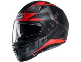 Capacete HJC i70 Eluma Cor Matte-Preto e vermelho Tamanho L