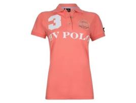 Polo de Mulher para Equitação HV POLO Favouritas Laranja (M)