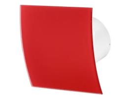 Ventilador extrator de cabo de tração de 100 mm Painel frontal de vidro vermelho fosco ESCUDO Ventilação de teto de parede AWENTA