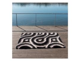 Tapete CARVING (200 x 300 - Poliéster - Preto)