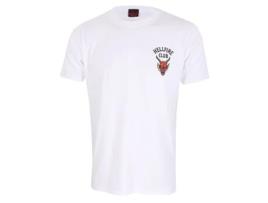 Camisola Unissexo STRANGER THINGS Helfire Club Algodão Branco (L)