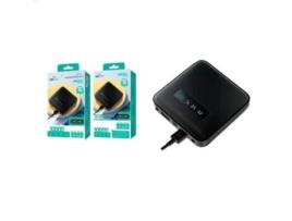 Power Bank Wireless Portátil Mah NEW SCIENCE Preto