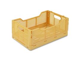 TIENDA EURASIA Caixa de Armazenamento Dobrável Empilhável Plástico 30X20X115Cm Ocre