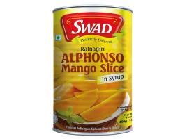 Tiras De Manga Swad Alphonso Em Calda 450g