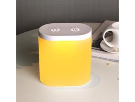 Umidificador de Luz Noturna TRUMTW W-1 Umidificador de Spray Duplo Modelo Recarregável Branco 1200 Mah