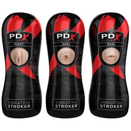 PDX ELITE - SET MASTURBADOR STROKER 12 UNIDADES; 6X VAGINA, 3X ÂNUS, 3X BOCA