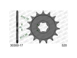 Roda Dentada Dianteira de Aço para Motociclos AFAM 520 17 Dents