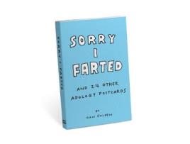 Livro i'm sorry i farted postcard book de dan golden (inglês)