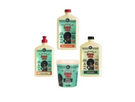 Kit Lola Cosmetics Meu Cacho Minha Vida Shampoo Condicionador Creme de Pentear e Máscara Hidratante LOLA COSMETICOS